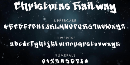 Christmas Railway Font Poster 5