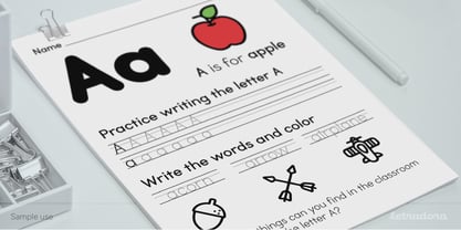 Bookbag Font Poster 7