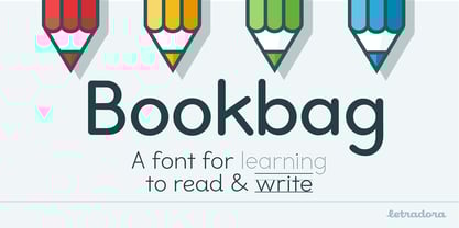 Bookbag Font Poster 1