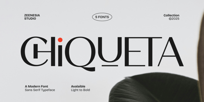 Chiqueta Font Poster 1