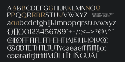 Chiqueta Font Poster 15