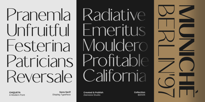 Chiqueta Font Poster 14