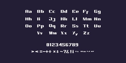 Squarant Font Poster 2