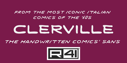 R41 Clerville Font Poster 1