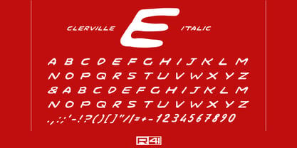 R41 Clerville Font Poster 3
