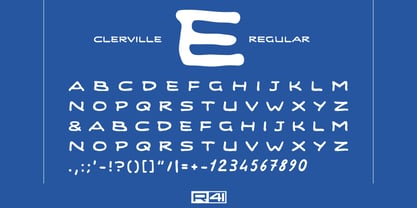 R41 Clerville Font Poster 2