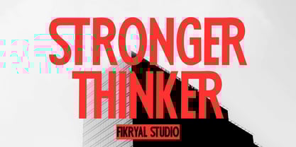 Stronger Thinker Font Poster 1