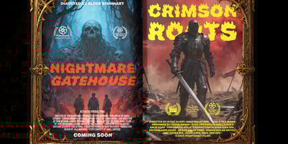 Inferno Bloom Font Poster 10