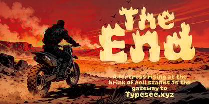 Inferno Bloom Font Poster 11