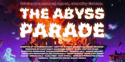 Inferno Bloom Font Poster 5