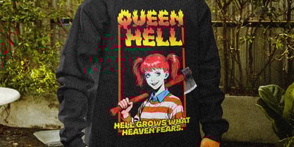 Inferno Bloom Font Poster 8