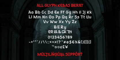 Kellas Berat Font Poster 10