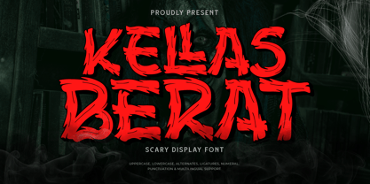 Kellas Berat Font Poster 1