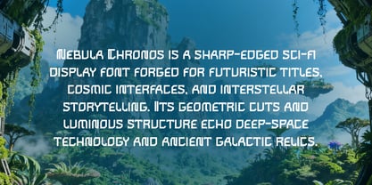 Nebula Chronos Font Poster 2