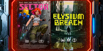 Nebula Chronos Font Poster 9