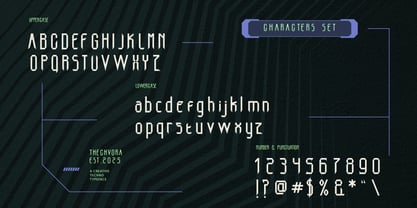Techvora Font Poster 2