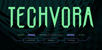 Techvora Font Poster 1
