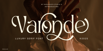 Varonde Font Poster 1