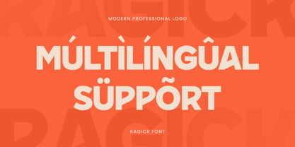 Ragick Font Poster 12