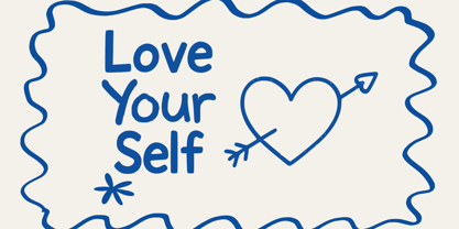 Childrens scribbles Font Poster 5