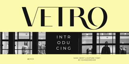 Vetro Font Poster 1
