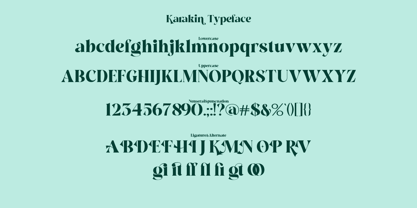 Karakin Font Poster 2