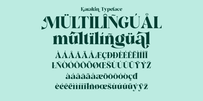 Karakin Font Poster 3
