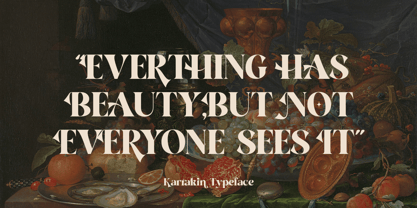 Karakin Font Poster 9