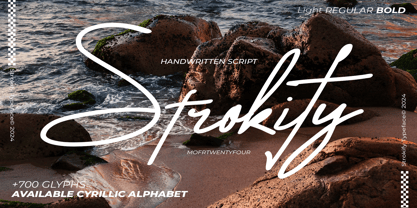 Strokify Font Poster 1