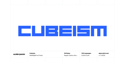 Cubeism Font Poster 1