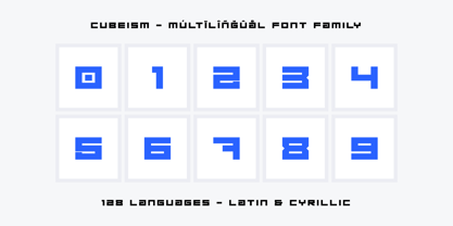 Cubeism Font Poster 12