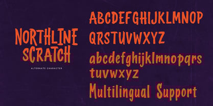 Nortline Scratch Font Poster 14