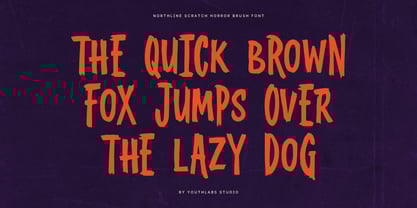 Nortline Scratch Font Poster 2