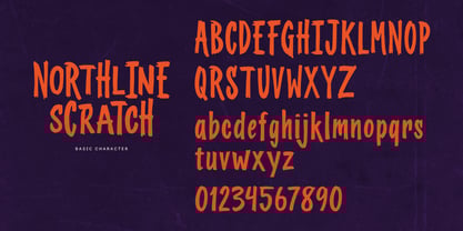 Nortline Scratch Font Poster 13