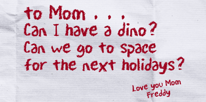 Crayon Scribble Font Poster 2