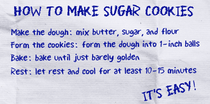 Crayon Scribble Font Poster 3