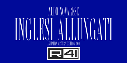 R41 Inglesi Allungati Font Poster 1