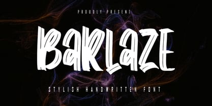 Barlaze Font Poster 1