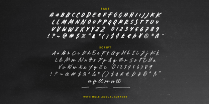 Dirty Stroke Font Poster 8