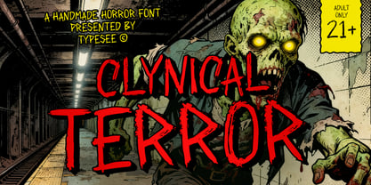 Clynical Terror Font Poster 1