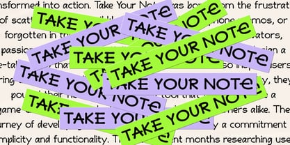 Banda Note Font Poster 6