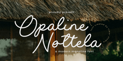 Opaline Nottela Font Poster 1