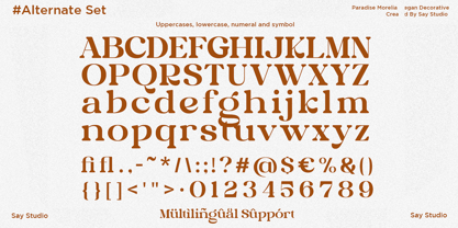 Paradise Morelia Font Poster 10