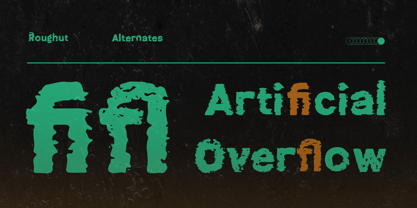 Roughut Font Poster 6