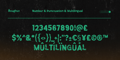 Roughut Font Poster 4