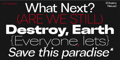 Chairo Neue Font Poster 12