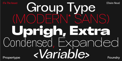 Chairo Neue Font Poster 2