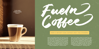 Milion State Font Poster 2