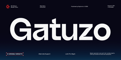 GC Gatuzo Font Poster 1