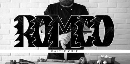 Burned Font Poster 3